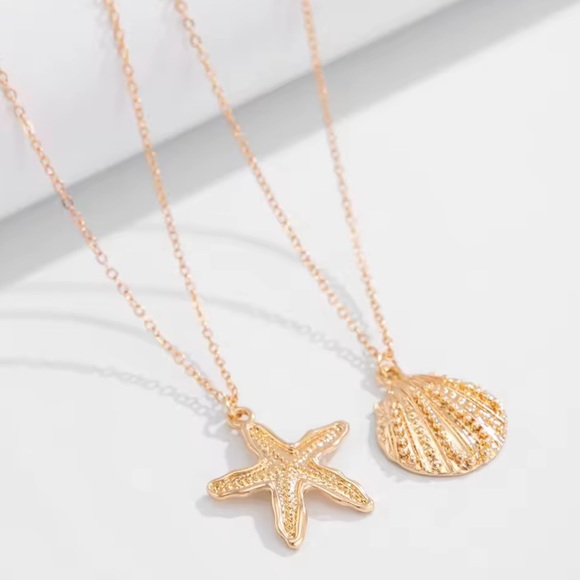 Gold Starfish and Shell Waist Chain